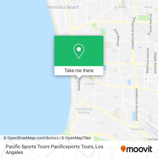 Mapa de Pacific Sports Tours Pacificsports Tours