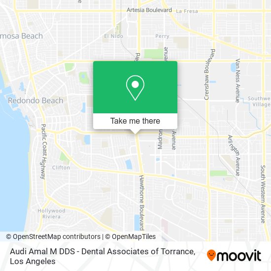 Mapa de Audi Amal M DDS - Dental Associates of Torrance