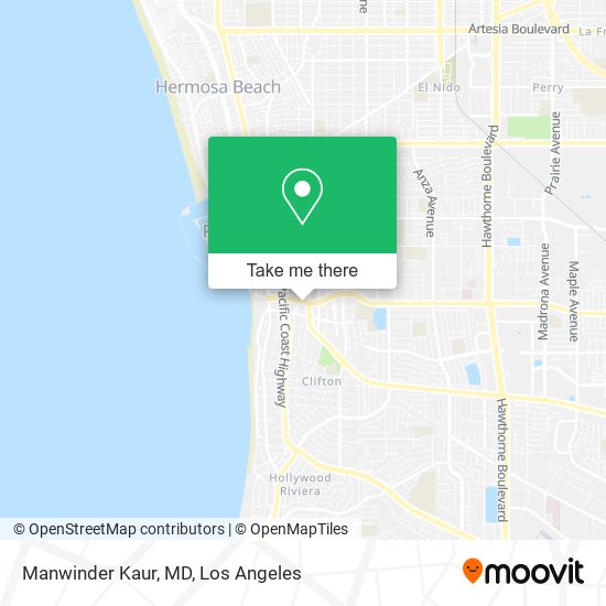 Manwinder Kaur, MD map