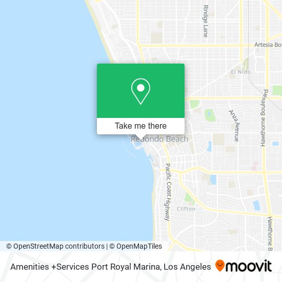 Amenities +Services Port Royal Marina map