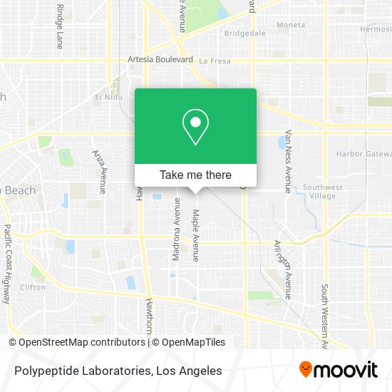 Mapa de Polypeptide Laboratories