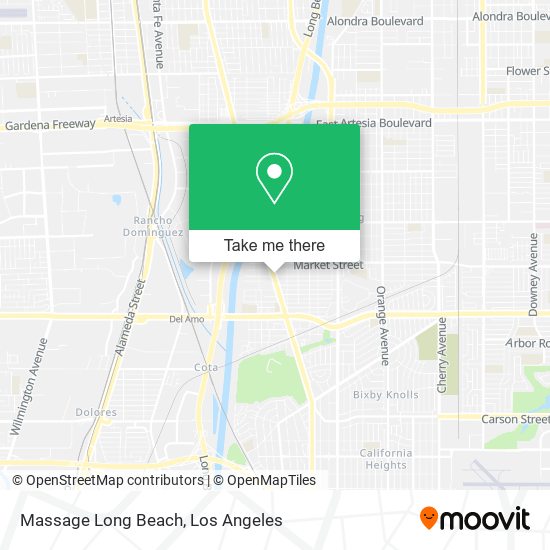 Massage Long Beach map