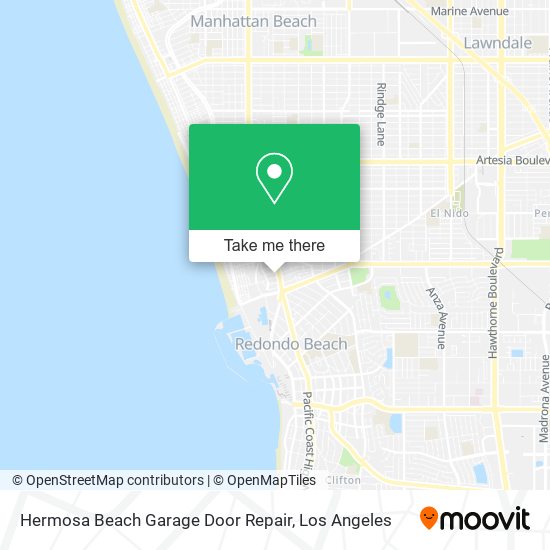 Mapa de Hermosa Beach Garage Door Repair