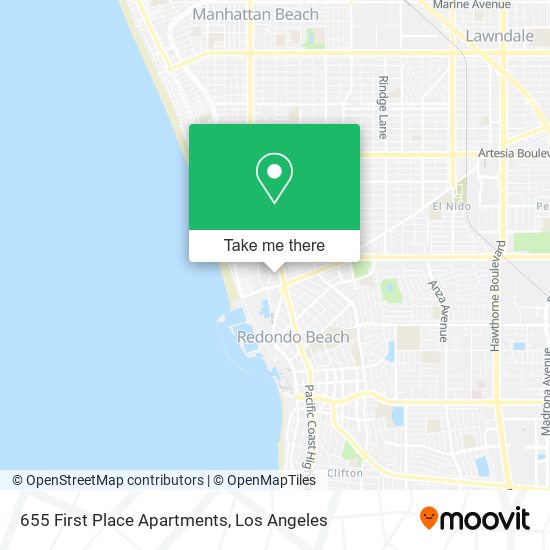 655 First Place Apartments map
