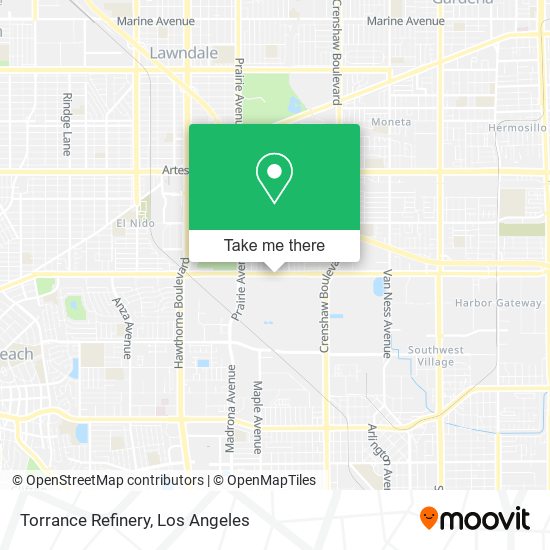 Torrance Refinery map