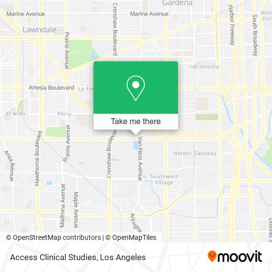 Access Clinical Studies map