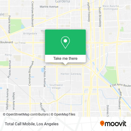 Total Call Mobile map