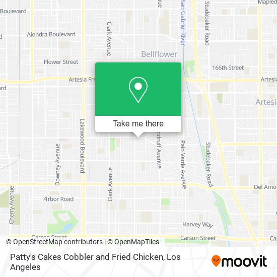 Patty's Cakes Cobbler and Fried Chicken map