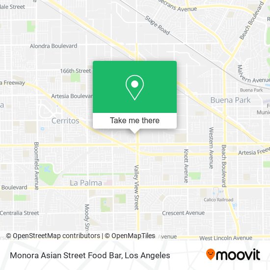 Monora Asian Street Food Bar map