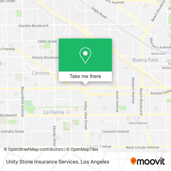 Mapa de Unity Stone Insurance Services