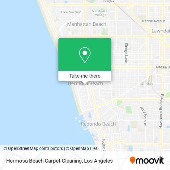 Hermosa Beach Carpet Cleaning map