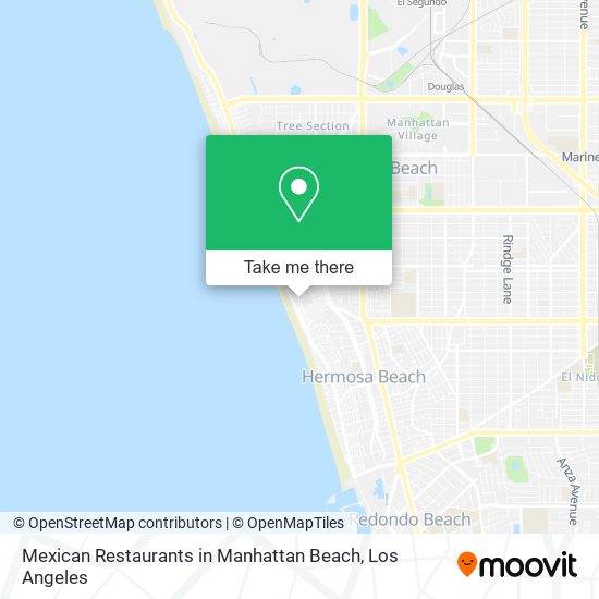 Mexican Restaurants in Manhattan Beach map