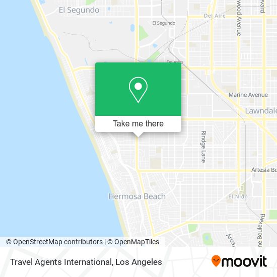 Travel Agents International map