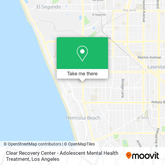 Mapa de Clear Recovery Center - Adolescent Mental Health Treatment