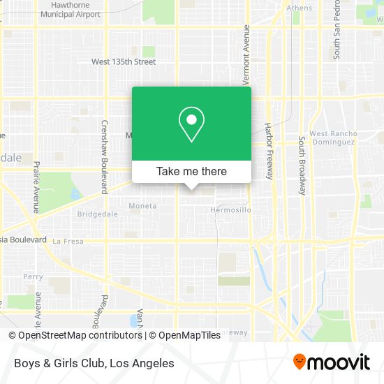 Boys & Girls Club map