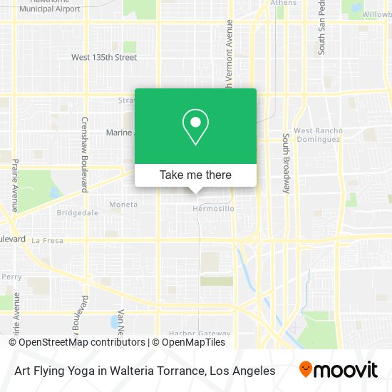Art Flying Yoga in Walteria Torrance map
