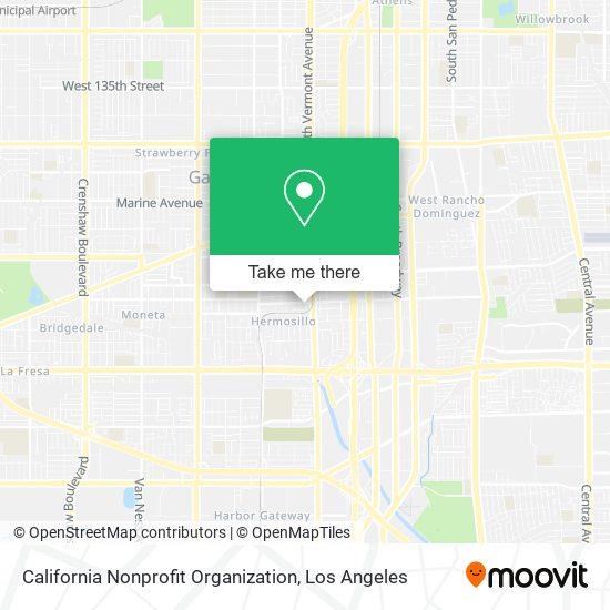 Mapa de California Nonprofit Organization