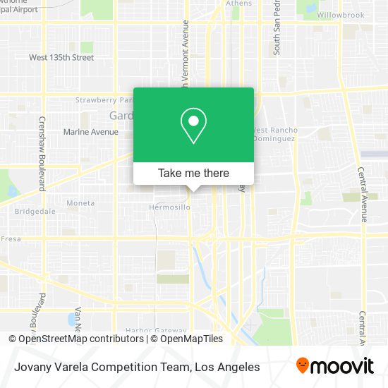 Jovany Varela Competition Team map