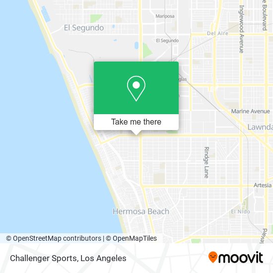 Challenger Sports map
