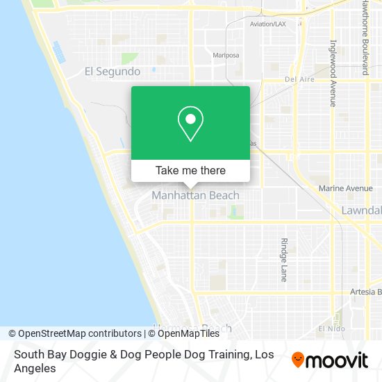 South Bay Doggie & Dog People Dog Training map