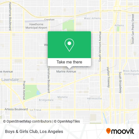 Mapa de Boys & Girls Club