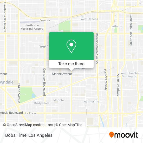 Boba Time map