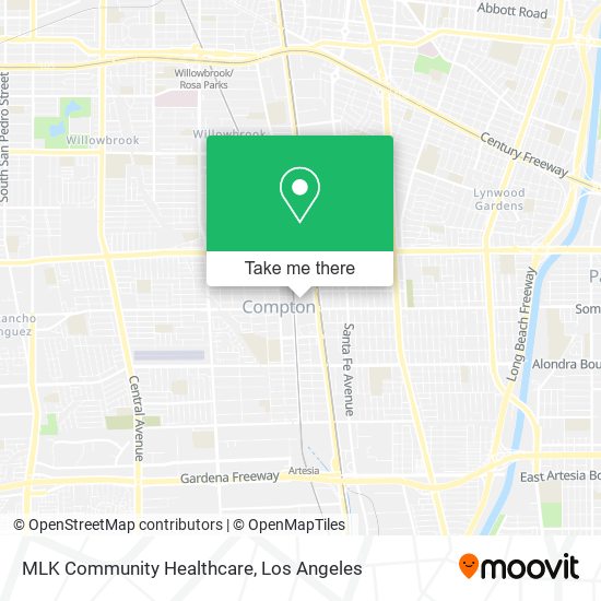 Mapa de MLK Community Healthcare