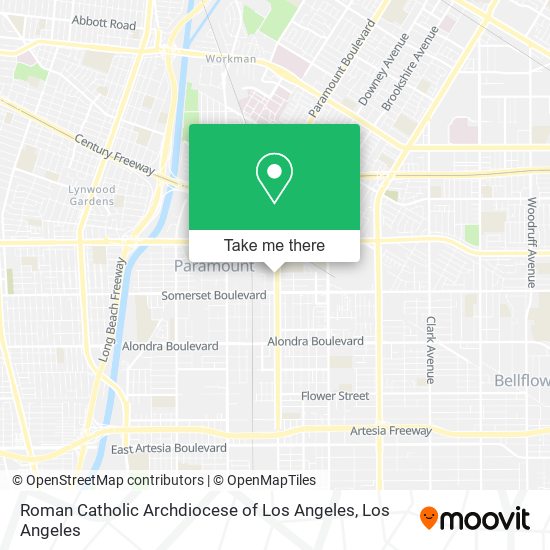 Mapa de Roman Catholic Archdiocese of Los Angeles