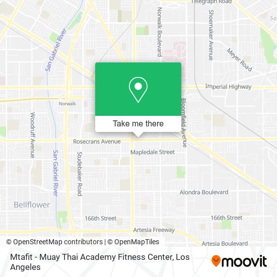 Mapa de Mtafit - Muay Thai Academy Fitness Center