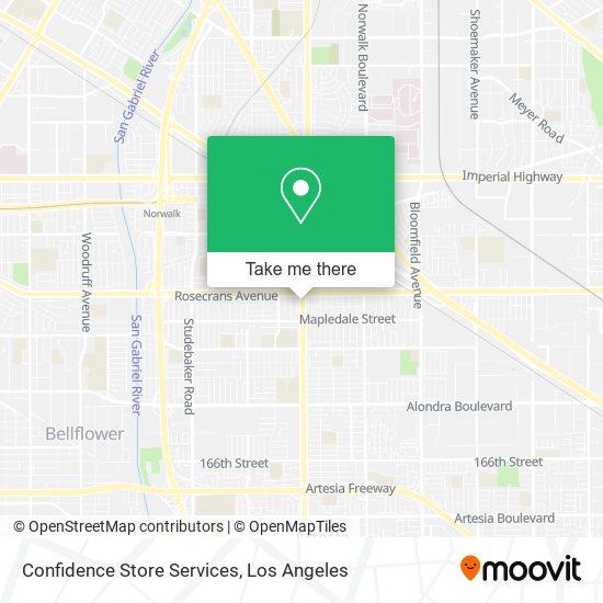 Confidence Store Services map