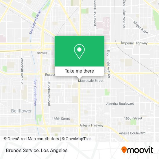 Bruno's Service map