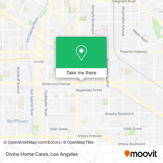 Divine Home Cares map