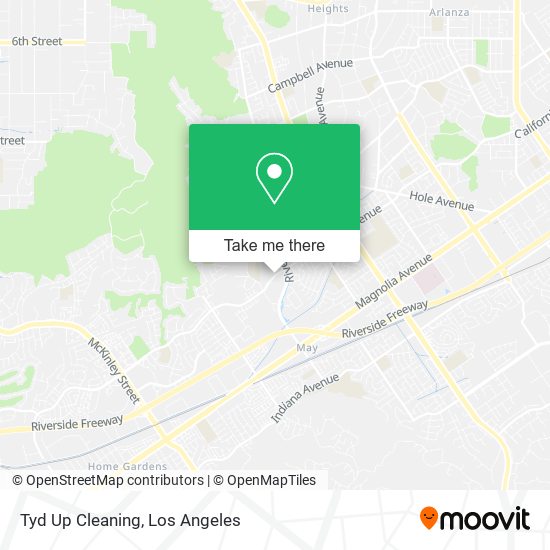 Tyd Up Cleaning map