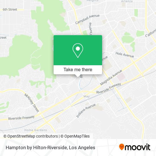 Mapa de Hampton by Hilton-Riverside