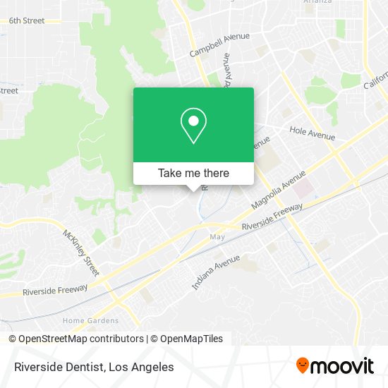 Mapa de Riverside Dentist