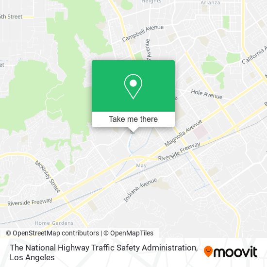 The National Highway Traffic Safety Administration map