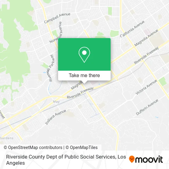 Riverside County Dept of Public Social Services map