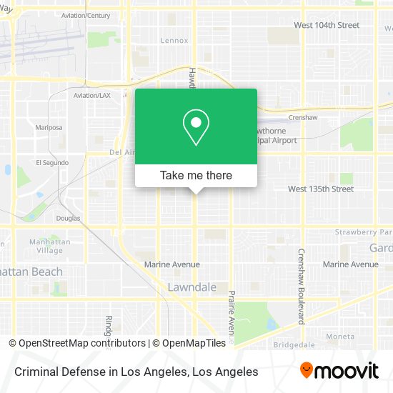 Mapa de Criminal Defense in Los Angeles