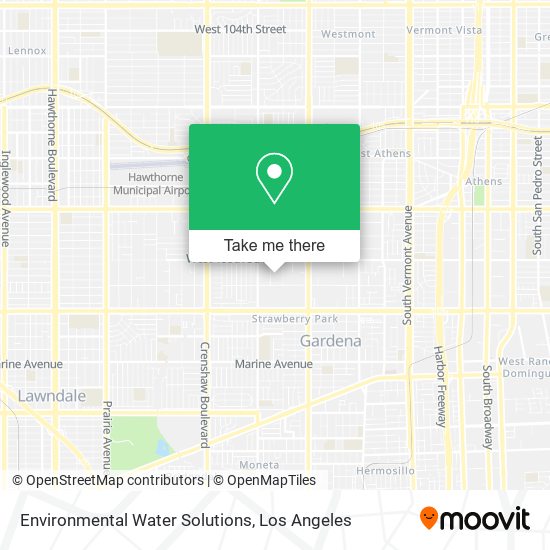 Environmental Water Solutions map