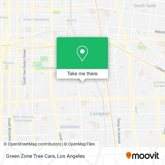 Green Zone Tree Care map