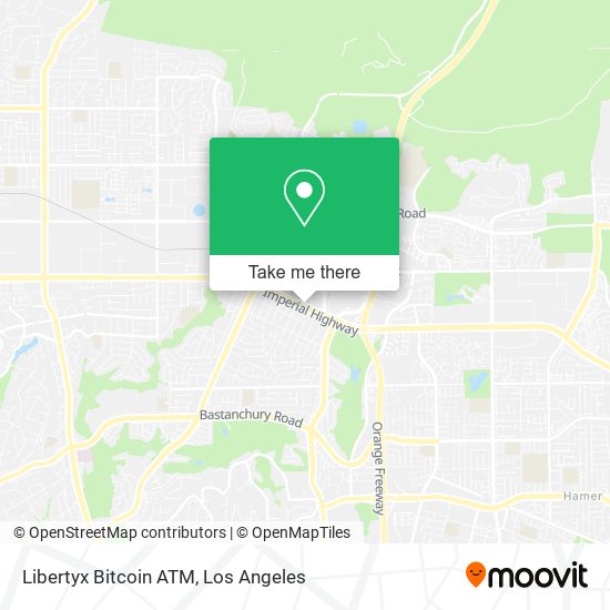 Mapa de Libertyx Bitcoin ATM