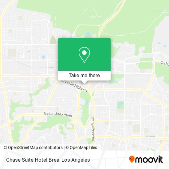 Chase Suite Hotel Brea map