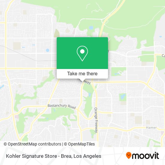 Mapa de Kohler Signature Store - Brea
