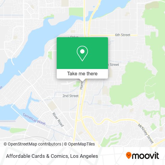 Mapa de Affordable Cards & Comics