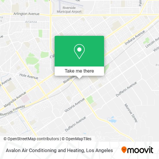 Avalon Air Conditioning and Heating map
