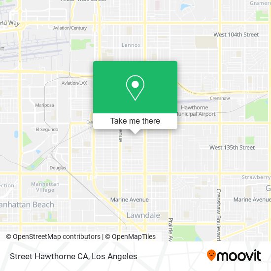 Street Hawthorne CA map