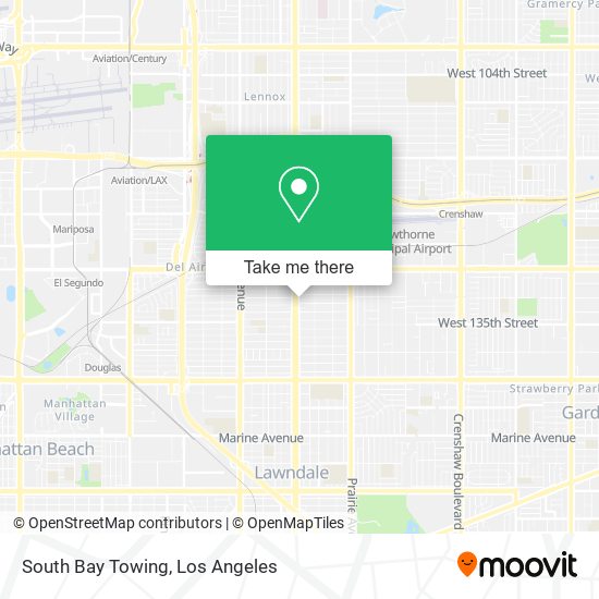 South Bay Towing map
