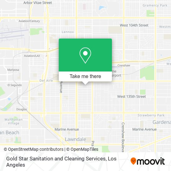 Gold Star Sanitation and Cleaning Services map