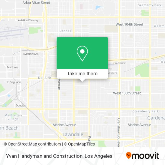 Yvan Handyman and Construction map