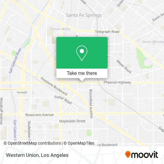 Western Union map